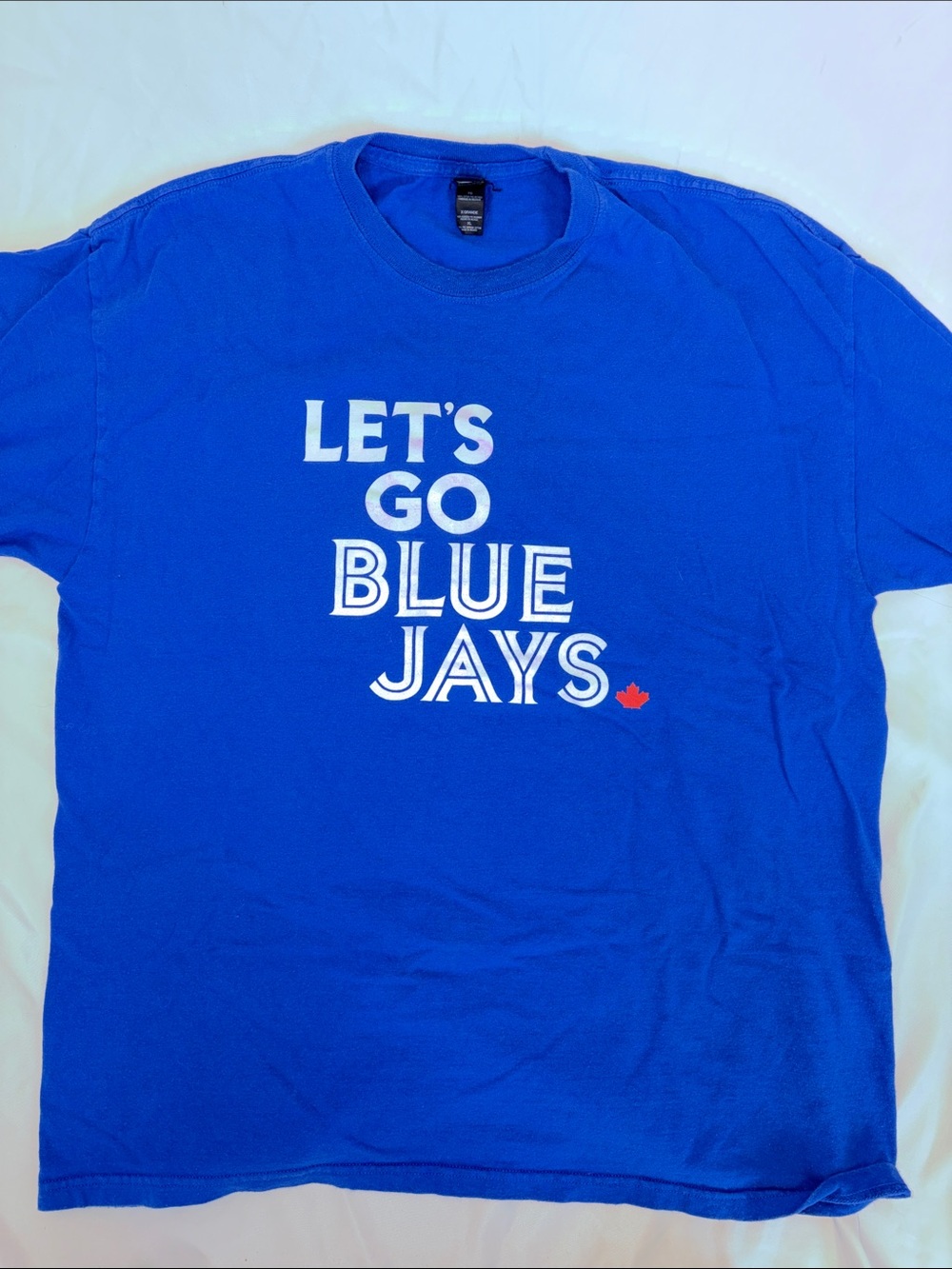 M&O Gold Blue Crewneck "Let's Go Blue Jays" Graphic Tee